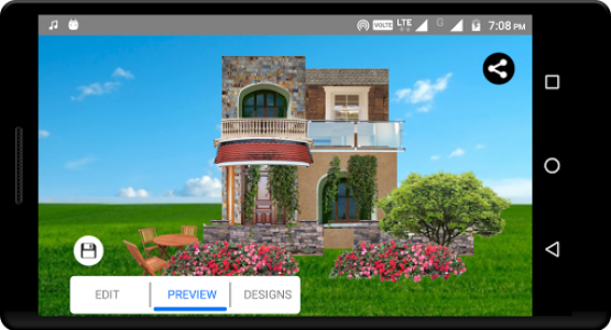 اسکرین شات برنامه Create Home - Exterior Design and Color Selection 5