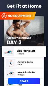 اسکرین شات 5 برنامه Home Workout - No Equipment