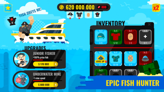 اسکرین شات بازی Epic Fish Hunter - Idle fishing game 2