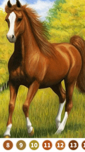 اسکرین شات بازی Horse Color by Number 4