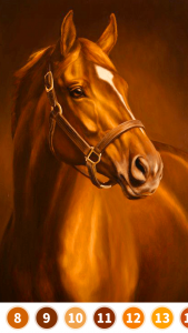 اسکرین شات بازی Horse Color by Number 2