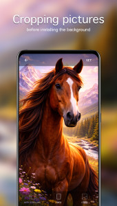 اسکرین شات 4 برنامه Horse Wallpapers 4K