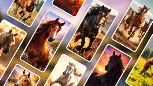 اسکرین شات 1 برنامه Horse Wallpapers 4K