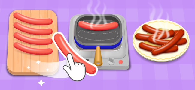 اسکرین شات 3 بازی Hot Dog - Baby Cooking Games