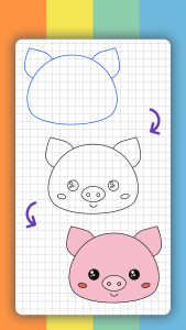 اسکرین شات برنامه How to draw cute animals 7