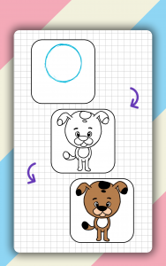 اسکرین شات برنامه How to draw cute animals step  5