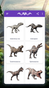اسکرین شات 2 برنامه How to draw dinosaurs by steps