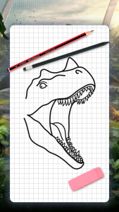 اسکرین شات برنامه How to draw dinosaurs by steps 1