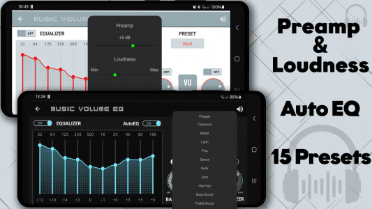 اسکرین شات برنامه Music Volume EQ - Equalizer 3