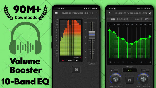 اسکرین شات برنامه Music Volume EQ - Equalizer 1