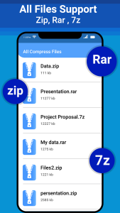 اسکرین شات 4 برنامه Zip File Reader-Unarchive tool