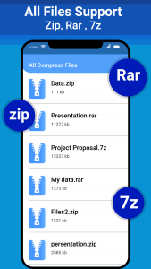 اسکرین شات برنامه Zip File Reader-Unarchive tool 4