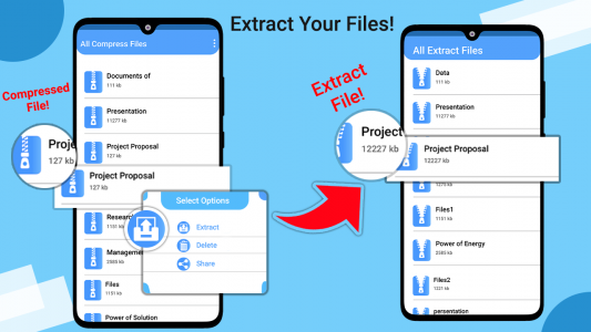 اسکرین شات برنامه Zip File Reader-Unarchive tool 7