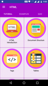 اسکرین شات برنامه HTML TUTORIAL : GUIDE FOR  LEARNING HTML 1