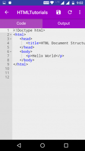 اسکرین شات برنامه HTML TUTORIAL : GUIDE FOR  LEARNING HTML 6