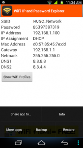 اسکرین شات برنامه WiFi Password, IP, DNS 2
