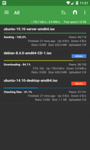 اسکرین شات 2 برنامه tTorrent Lite - Torrent Client