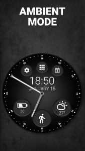 اسکرین شات برنامه Black Classic Watch Face 6