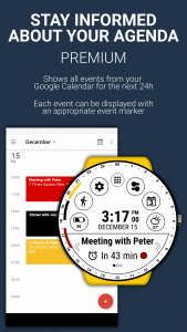 اسکرین شات 1 برنامه Calendar Watch Face