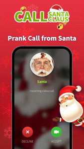 اسکرین شات 2 بازی Santa Claus Prank Call & Chat
