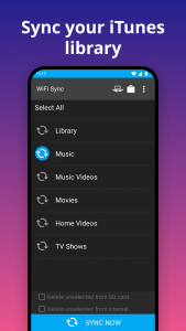 اسکرین شات برنامه iSyncr: iTunes to Android 4