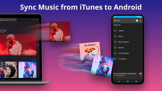 اسکرین شات برنامه iSyncr: iTunes to Android 1