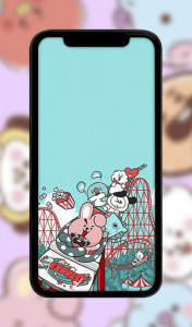 اسکرین شات 5 برنامه Cute BT21 Wallpaper Full HD