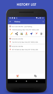 اسکرین شات 5 برنامه ParKing: Where is my car? Find