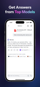 اسکرین شات 2 برنامه Monica AI: Ultimate AI Assist