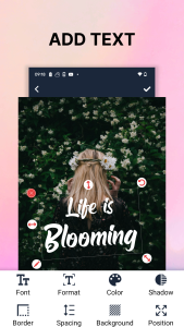 اسکرین شات 1 برنامه Text on Photo