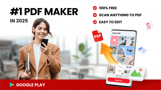 اسکرین شات 1 برنامه Image to PDF - PDF Maker