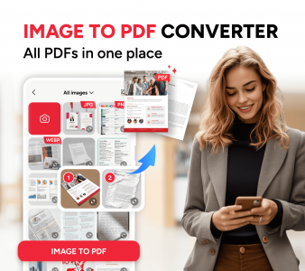 اسکرین شات 1 برنامه Image to PDF - PDF Reader