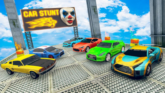 اسکرین شات بازی Mega Stunt Car Race Game - Free Car Games 2020 4