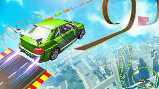 اسکرین شات بازی Mega Stunt Car Race Game - Free Car Games 2020 1