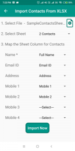 اسکرین شات برنامه Contact To Excel 6