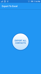 اسکرین شات 2 برنامه Import Export Contacts Excel
