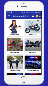 اسکرین شات 2 برنامه Police Sounds Ringtones