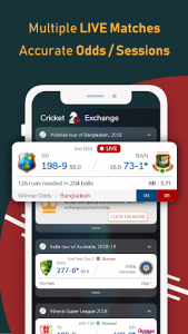 اسکرین شات برنامه Live Line & Cricket Scores - Cricket Exchange 1