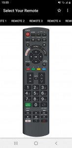 اسکرین شات برنامه Panasonic TV Remote 2