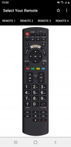 اسکرین شات برنامه Panasonic TV Remote 1