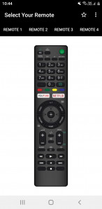 اسکرین شات برنامه Sony TV Remote 1