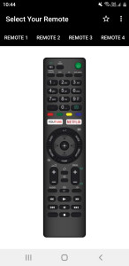 اسکرین شات 1 برنامه Sony TV Remote
