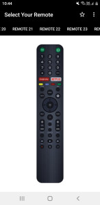 اسکرین شات 4 برنامه Sony TV Remote