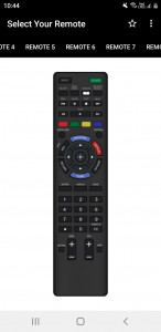 اسکرین شات برنامه Sony TV Remote 6