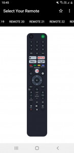 اسکرین شات برنامه Sony TV Remote 2