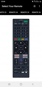 اسکرین شات برنامه Sony TV Remote 3