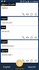 اسکرین شات برنامه Interpreter : Instant Voice & Text Translator 2