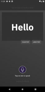 اسکرین شات 2 برنامه Speak Message - Large Text