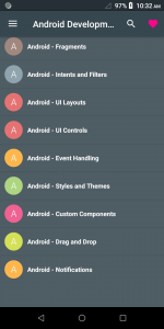 اسکرین شات 5 برنامه Learn - Android Development