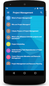 اسکرین شات برنامه Project Management 1
